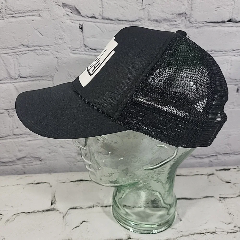 Otto Trucker Hat Unisex Black Snapback Rope Front Rock The Block Ball Cap‎